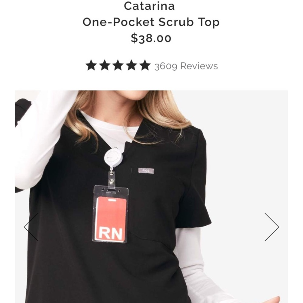 Figs front pocket scrubs